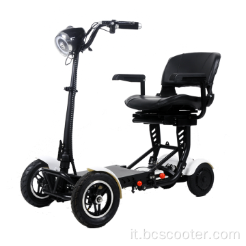Scooter mobilità elettrica a quattro ruote disabilitate